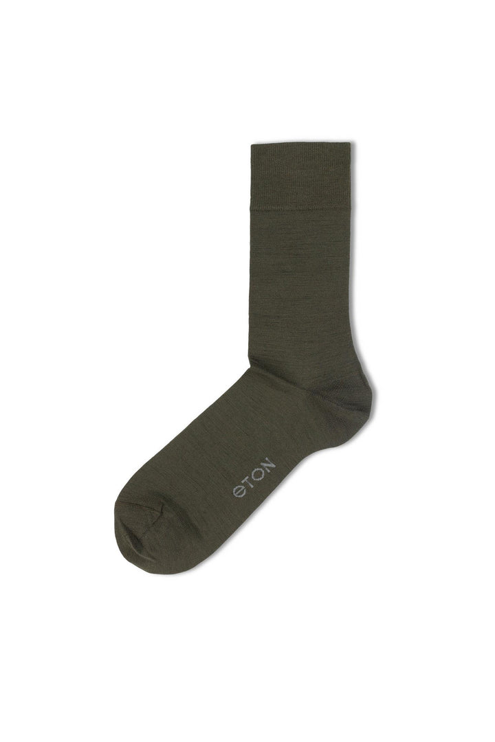 Eton Fine Wool Plain  Olive