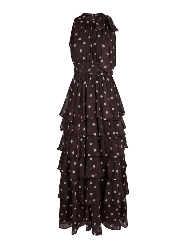 Marli Big Dot Dress  Brown