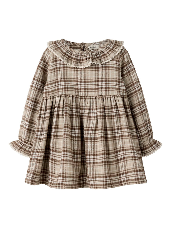 Frenrik Ls Loose Dress Lysegrå