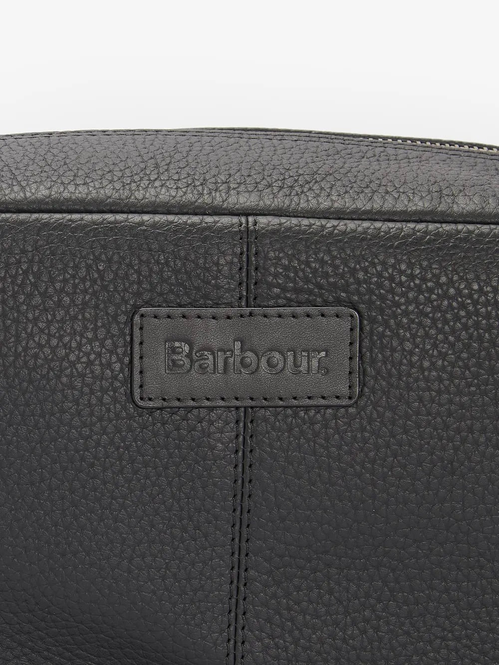 Barbour High Leather Washbag  Black