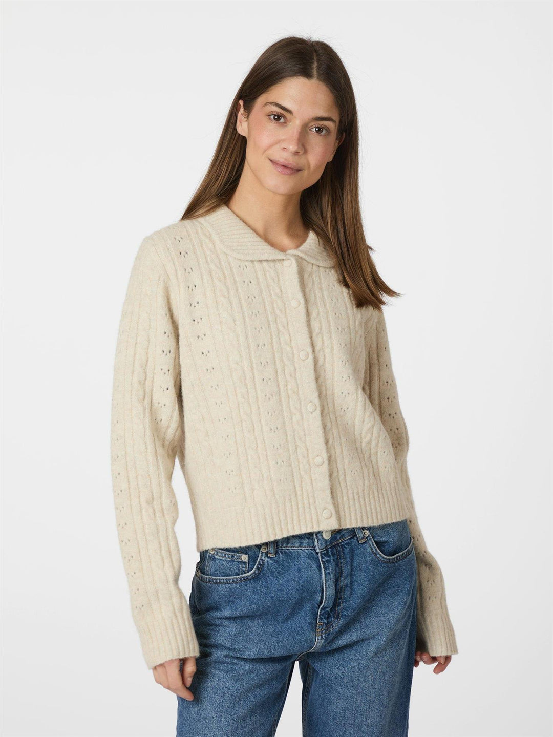 EMILIE KNIT CARDIGAN  Ivory