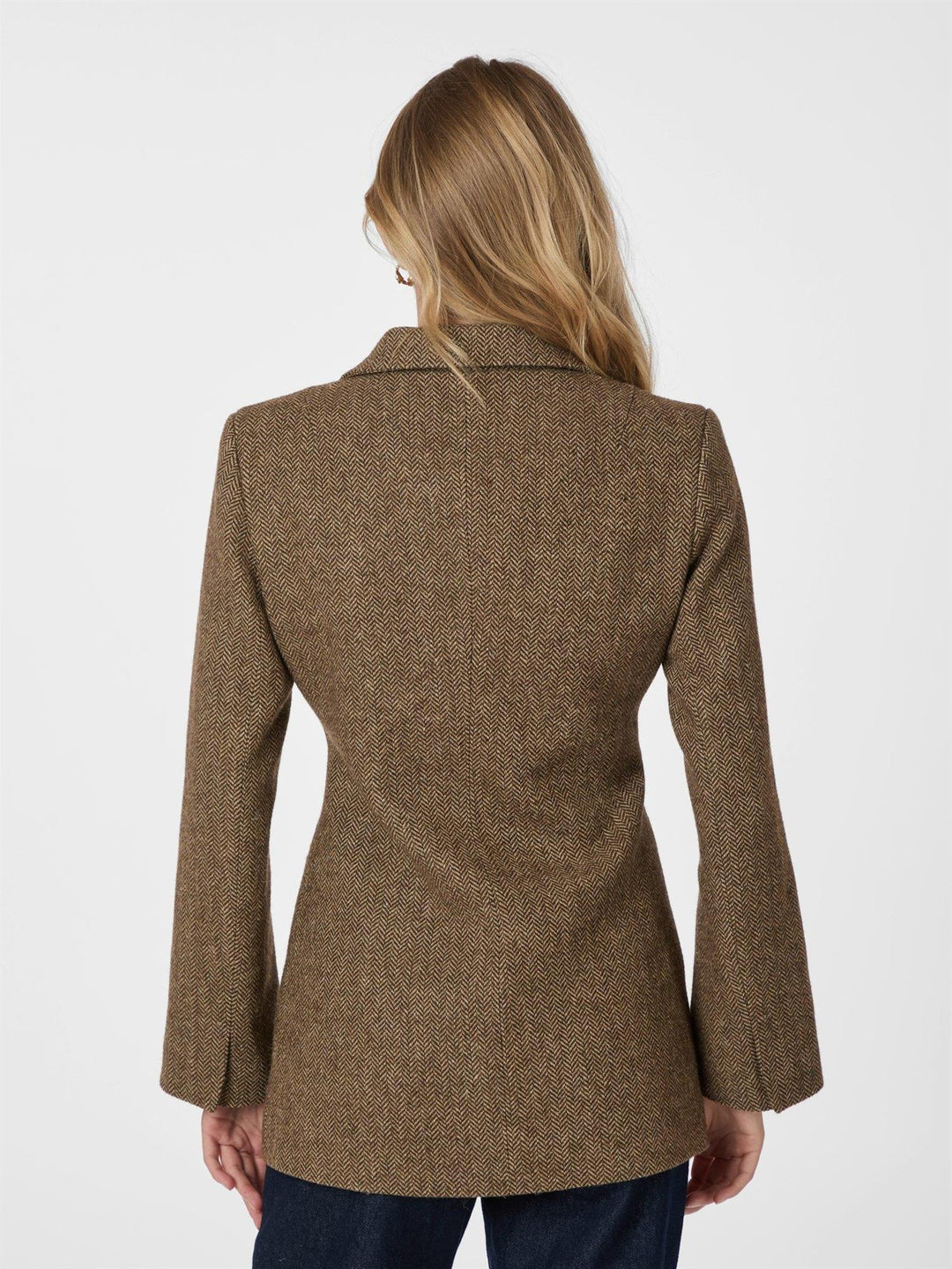Bowie herringbone blazer  Brown