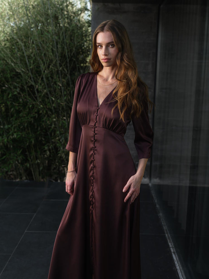 Modena Dress  Brown