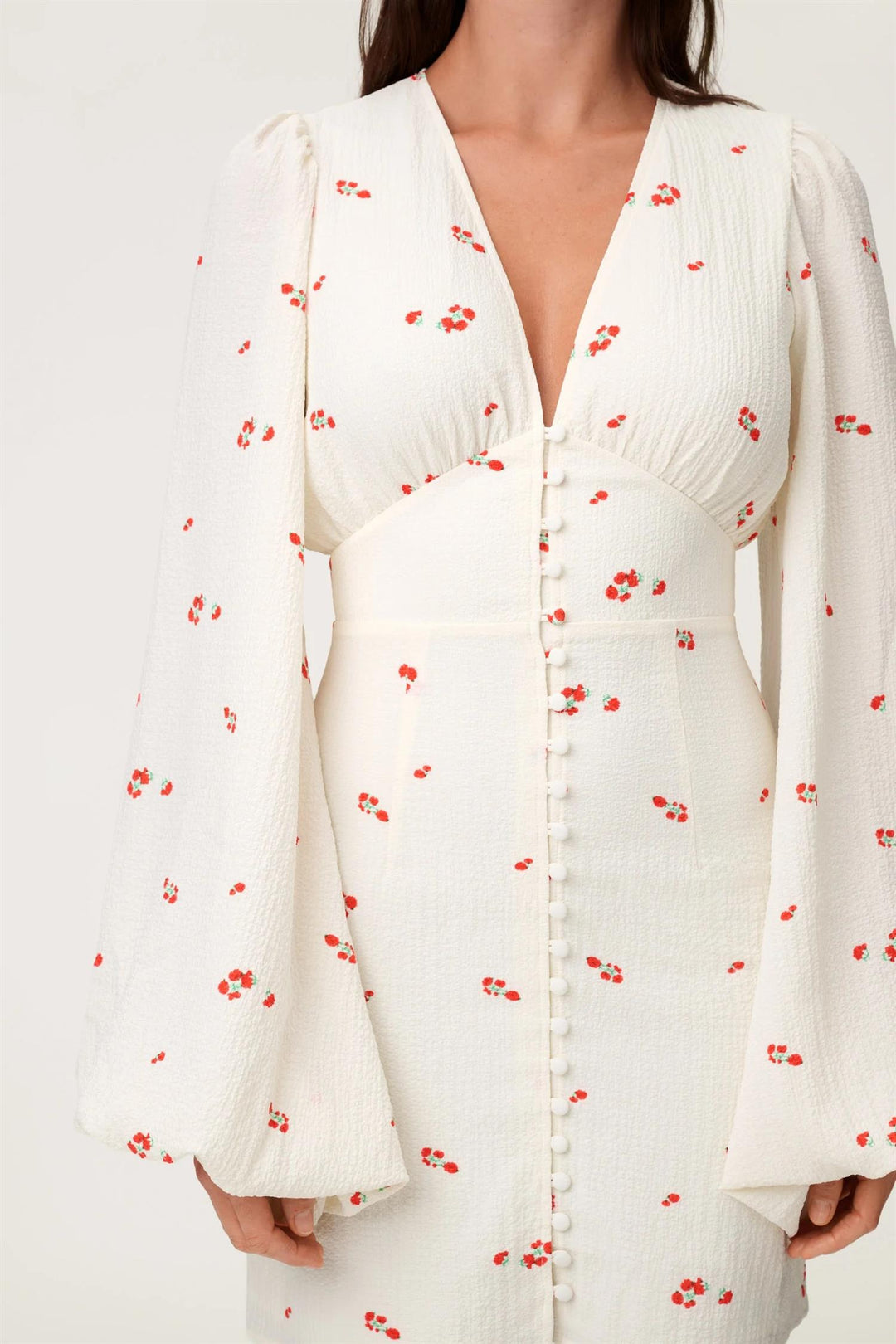 Florence Dress  White Rose