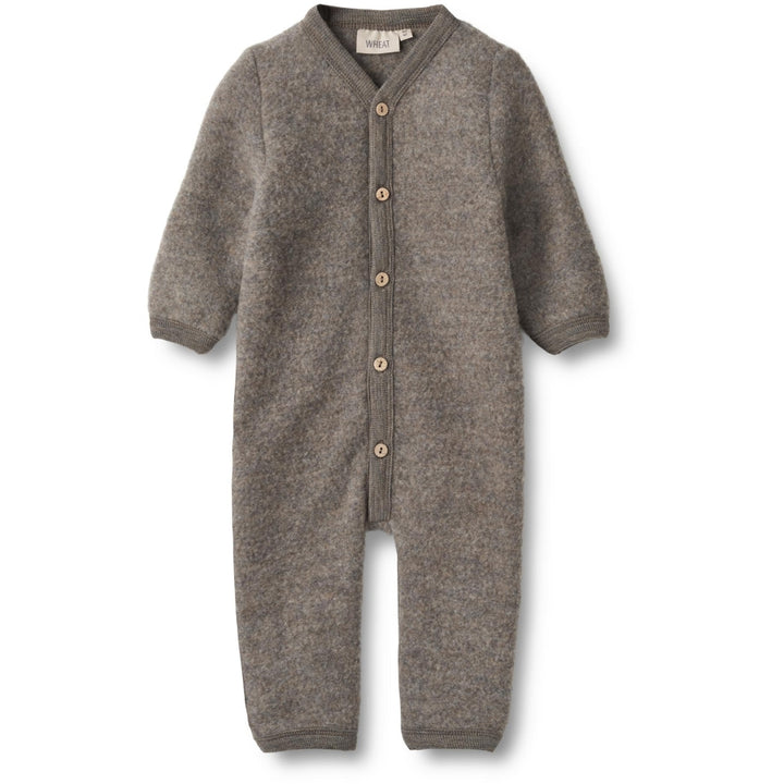 Wool Fleece Suit Levi  Brown Melange