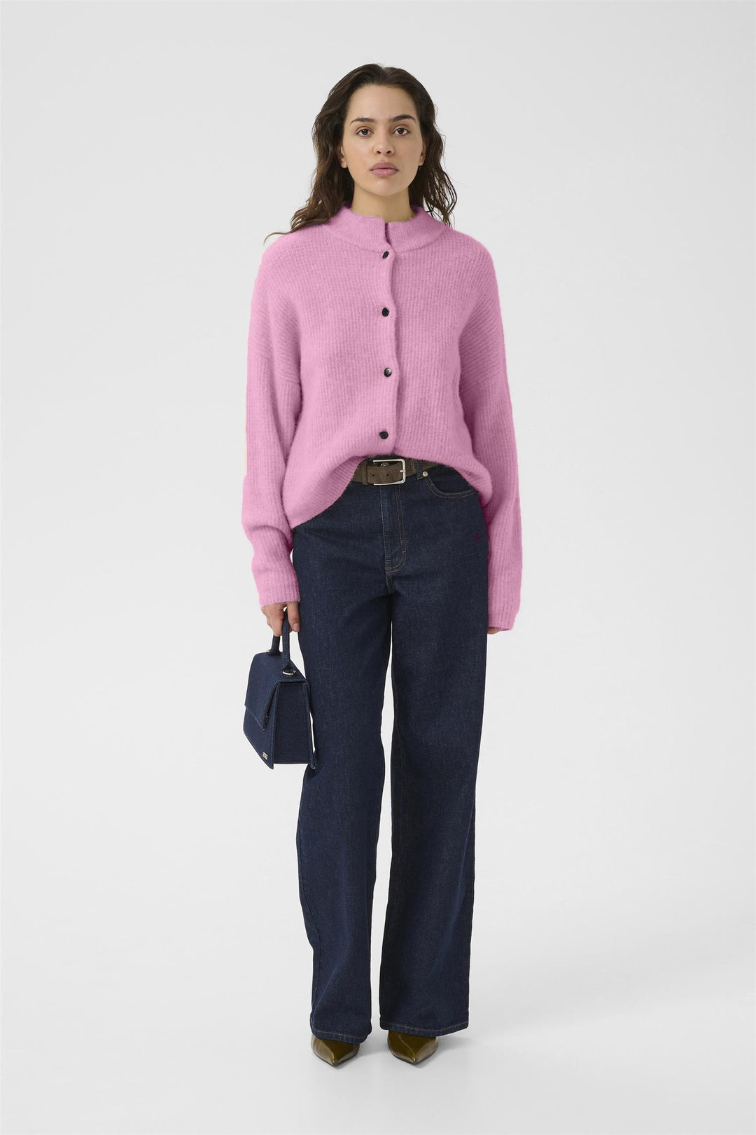 ALPHAGZ SHORT CARDIGAN  Begonia Melange