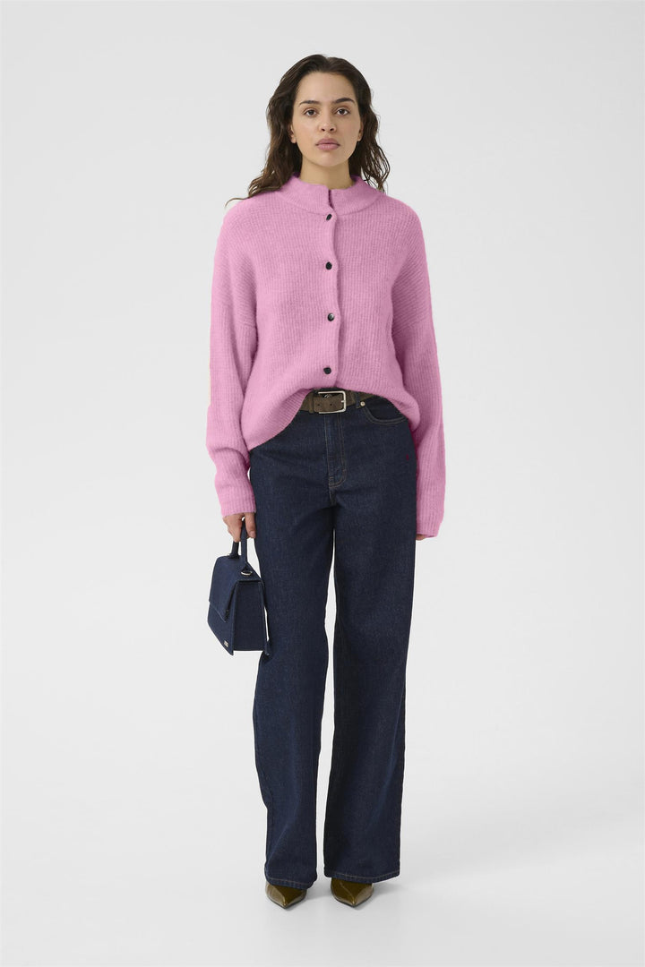 ALPHAGZ SHORT CARDIGAN  Begonia Melange