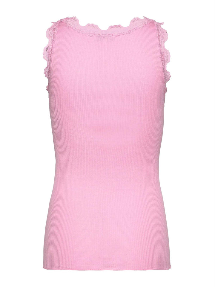 Babette SL U-neck Lace Top  Prism Pink