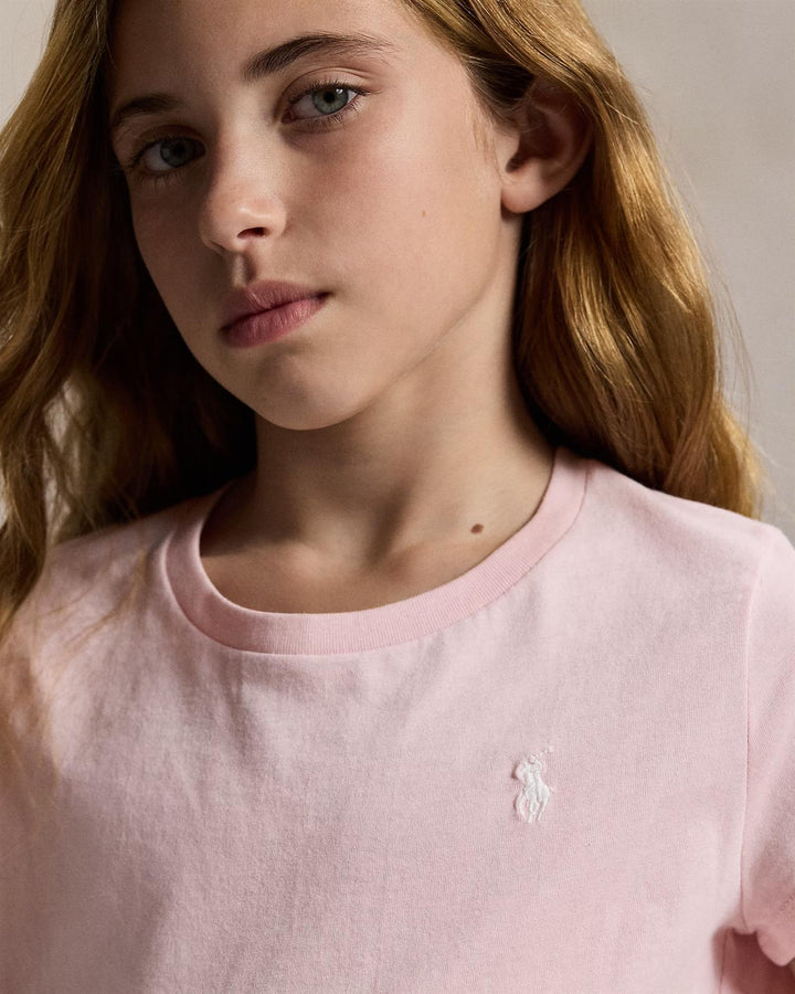 SS CN TEE-TOPS-KNIT  Pink