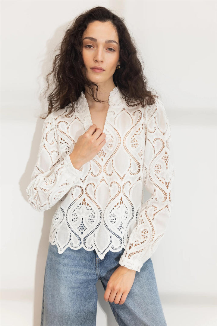 Amelia Blouse  White