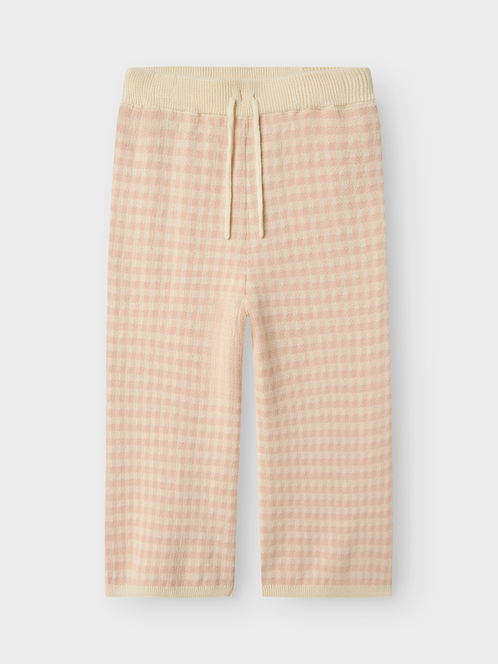 Nmfnadie Wide Knit Pant Lil  Cameo Rose