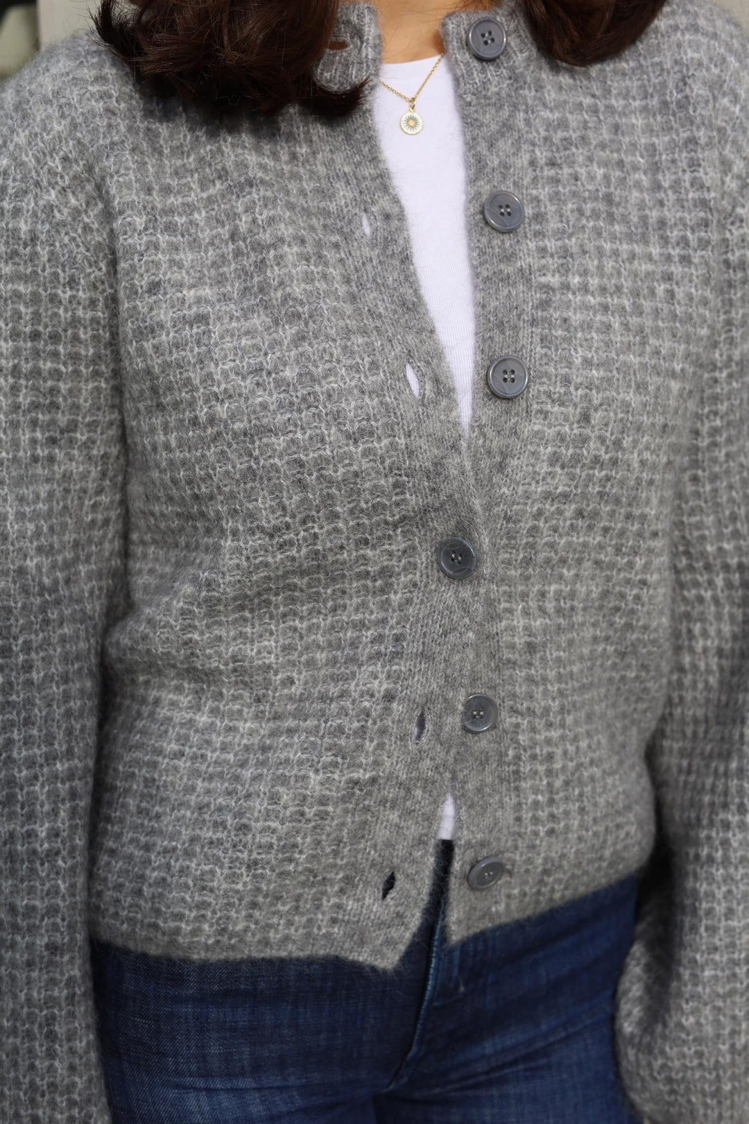 Sofia Mohair Cardigan  M. Grey Mel