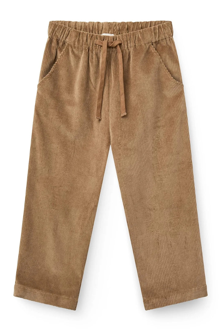 CORDUROY PANT W. ADJ. WAIST  Brown