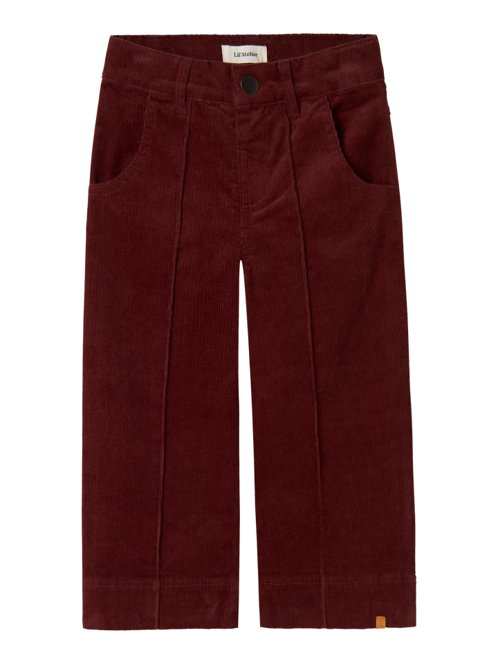 NMFOBERT CORD WIDE PANT 4122-HG LIL  Mellombrun