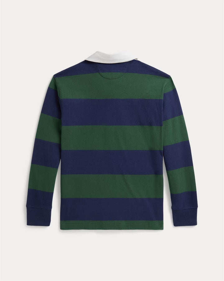 LS YD RUGBY-KNIT SHIRTS-RUGBY  Verano Green/Rustic Navy
