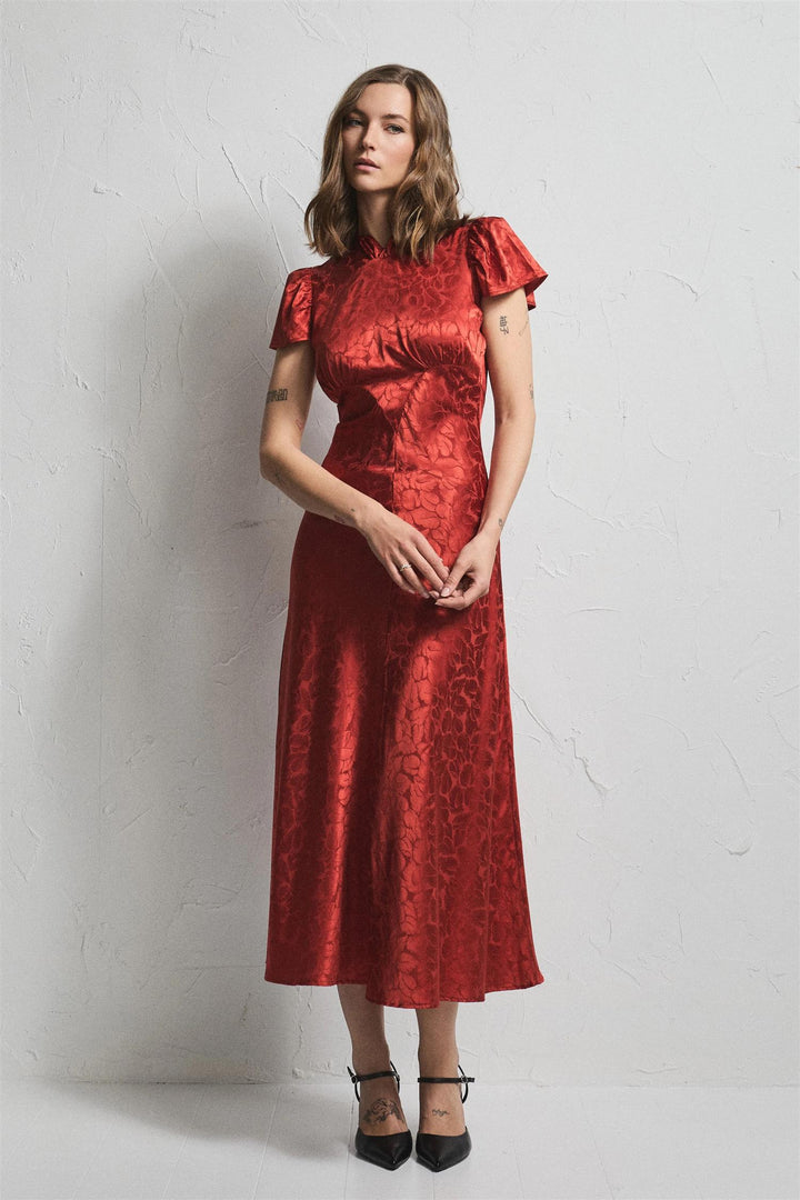 ADDISON JACQUARD  Red
