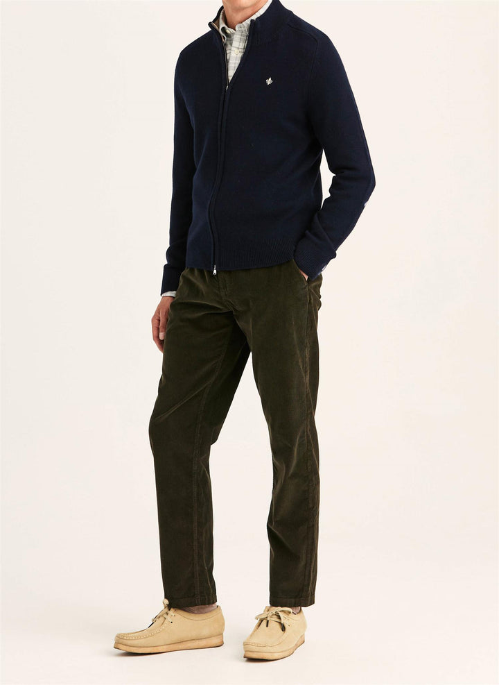 Hertford zip cardigan  Navy