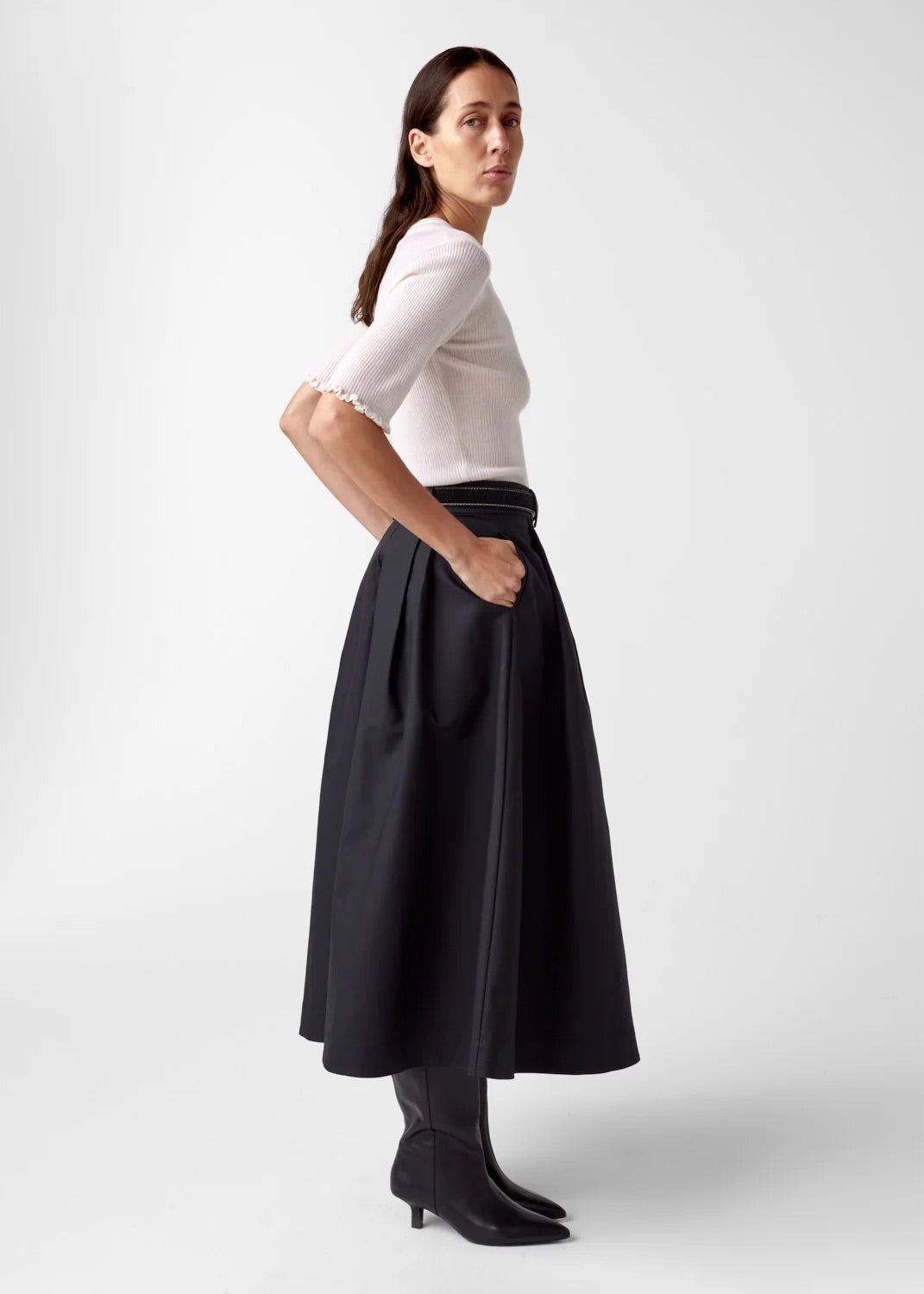 Milla Merino Knit  White