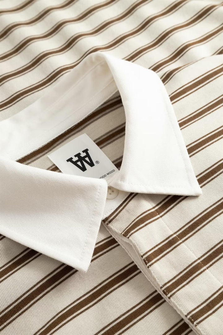 WWLandon polo 25215  Desert Palm Stripe