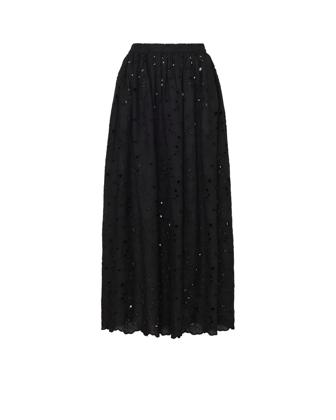 Broderie Anglaise Skirt  Black