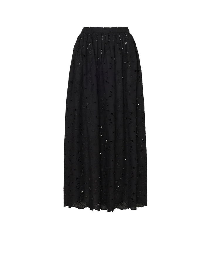 Broderie Anglaise Skirt  Black