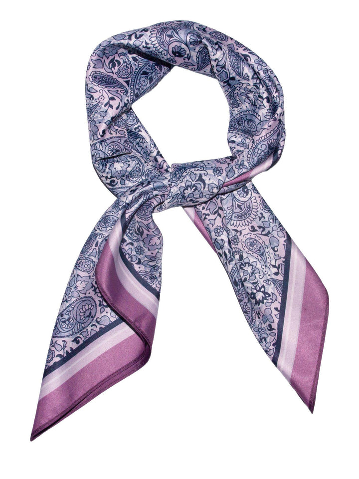 SKJERF DOBBELTSIDE PAISLEY  Rosa