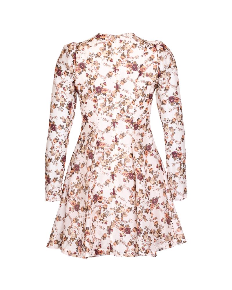 Organza Fitted Dress Vintage Posy