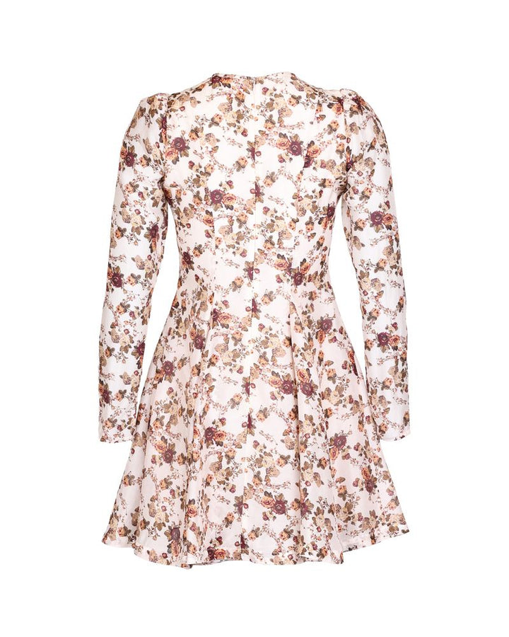 Organza Fitted Dress Vintage Posy