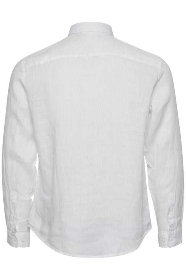 Anton BD LS linen shirt  Bright White