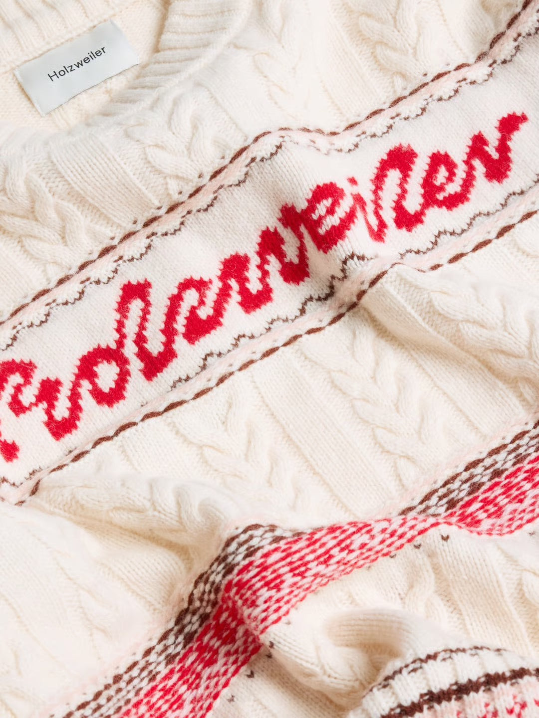 W. Holzweiler Logo Crew  Red Mix