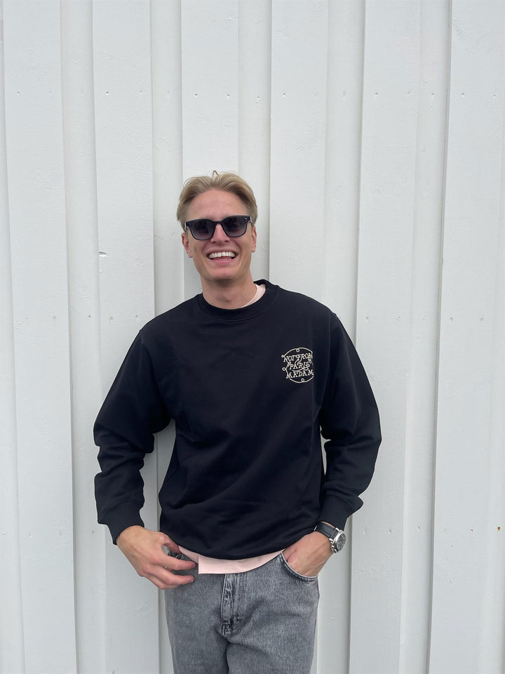 Le Sweatshirt Slogan Tresses  Black