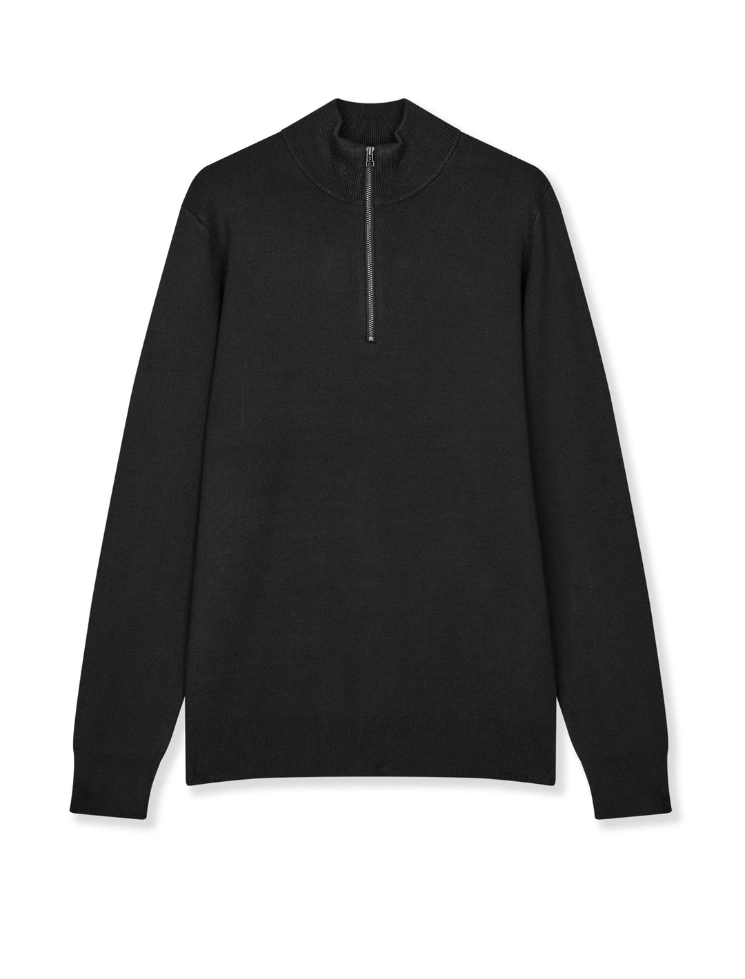 Urban Chase Half Zip Knit  Black