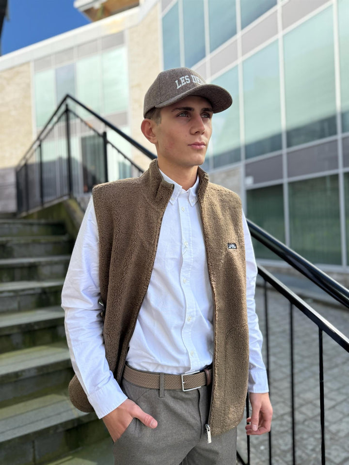 Creed Teddy Vest  Teak