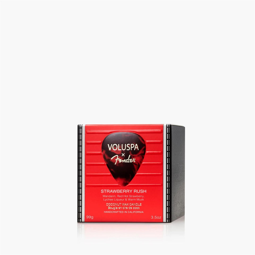 STRAWBERRY RUSH PEDESTAL CANDLE  Strawberry Rush