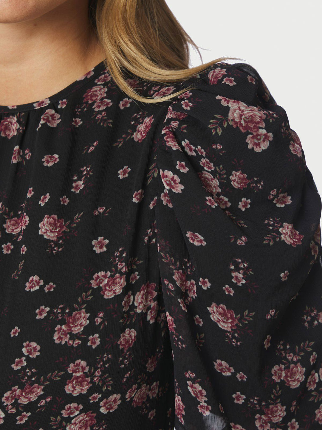 Kikka Mini Flower Dress  Black
