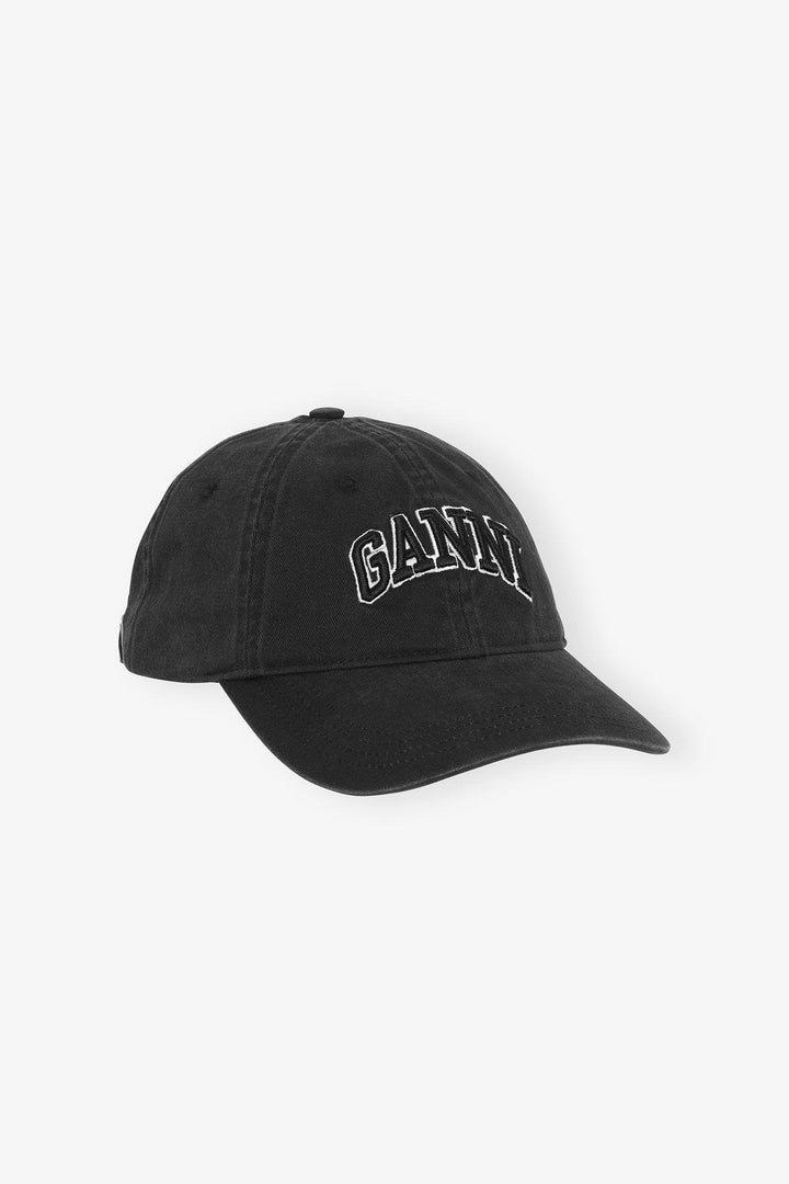 WASHED COTTON CANVAS CAP  Black