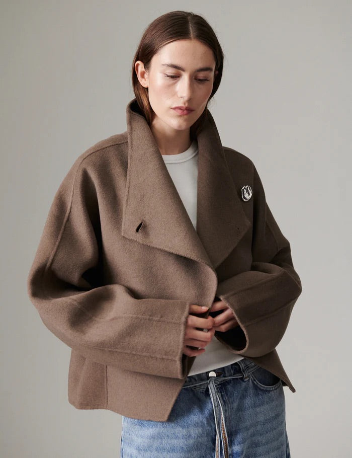 Ramsey - Double Faced Wool  Walnut