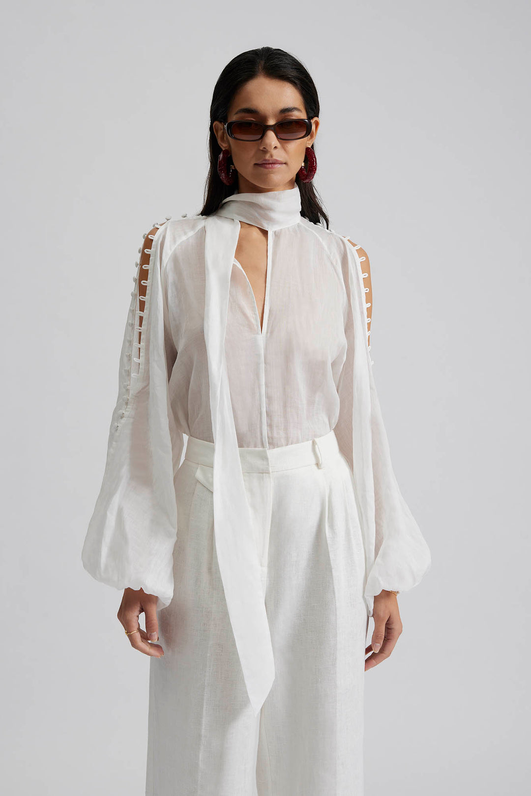 CORA BLOUSE  White