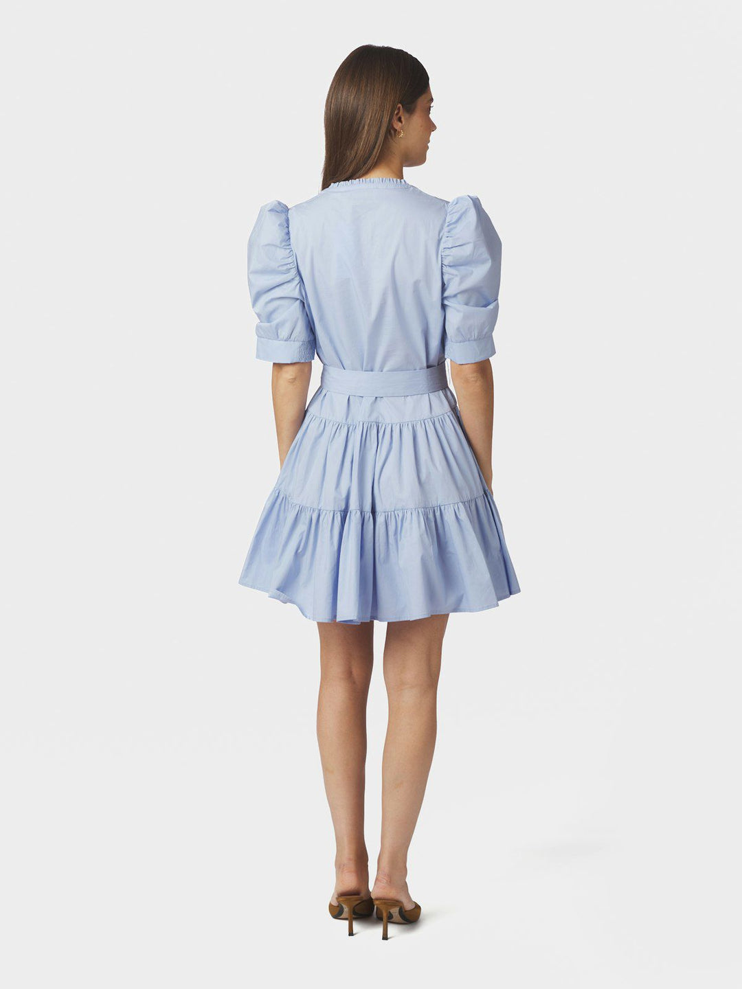 Tabbie Poplin Dress  Light Blue