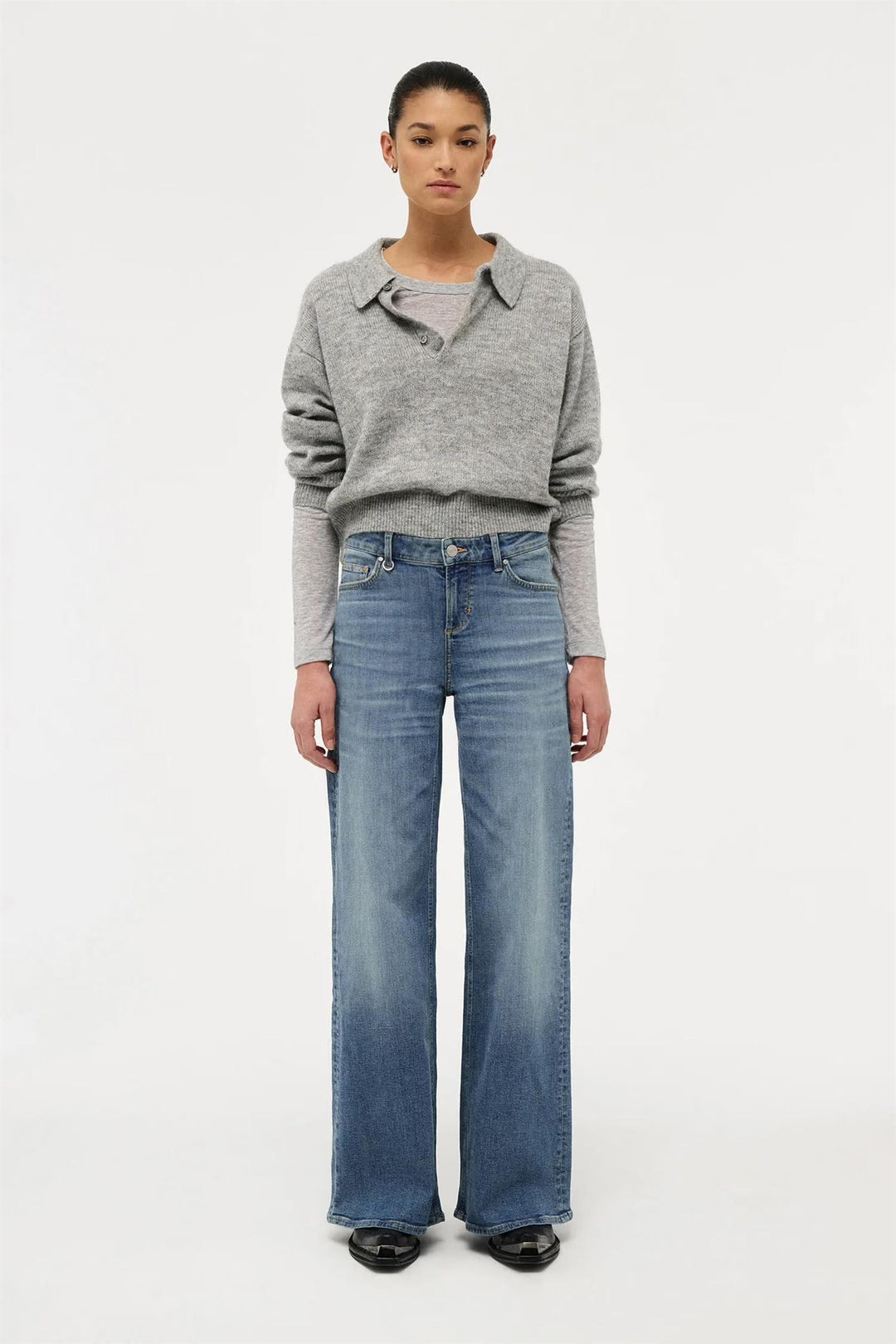 Eva Wide View  Mid Vintage Blue
