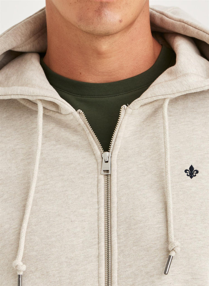 Brandon Lily Zip Hood  Khaki