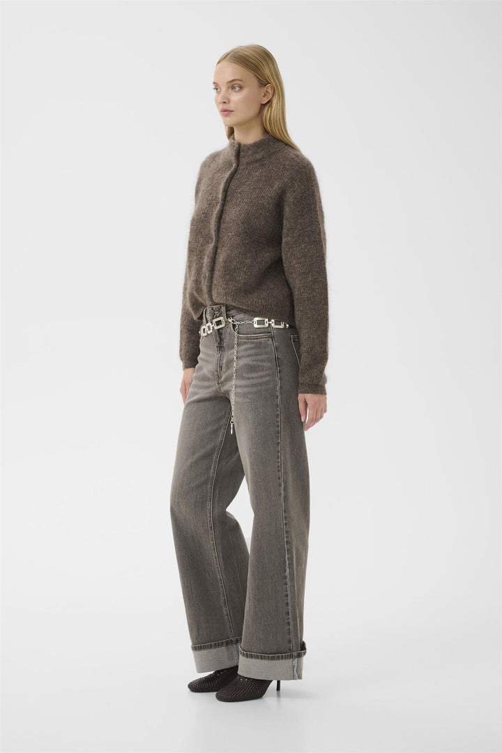 Debbie Cardigan  Chestnut Melange