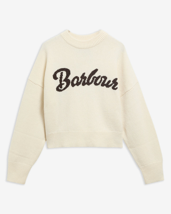 Barbour Ivybridge Knit  Ecru