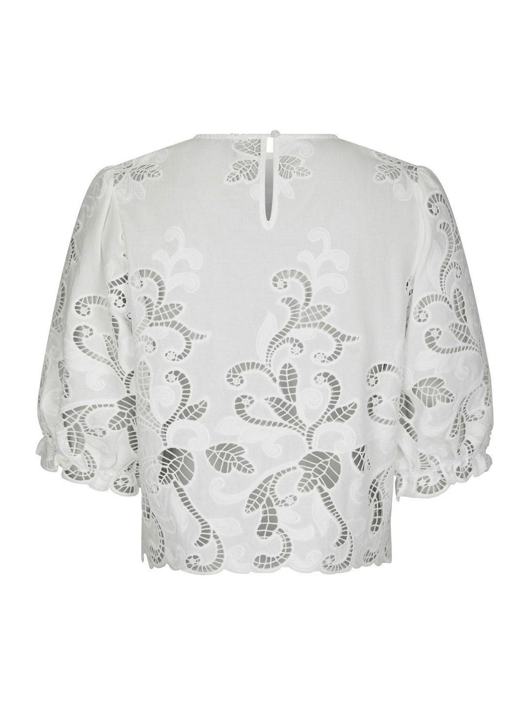 Fia Embroidery Blouse  White