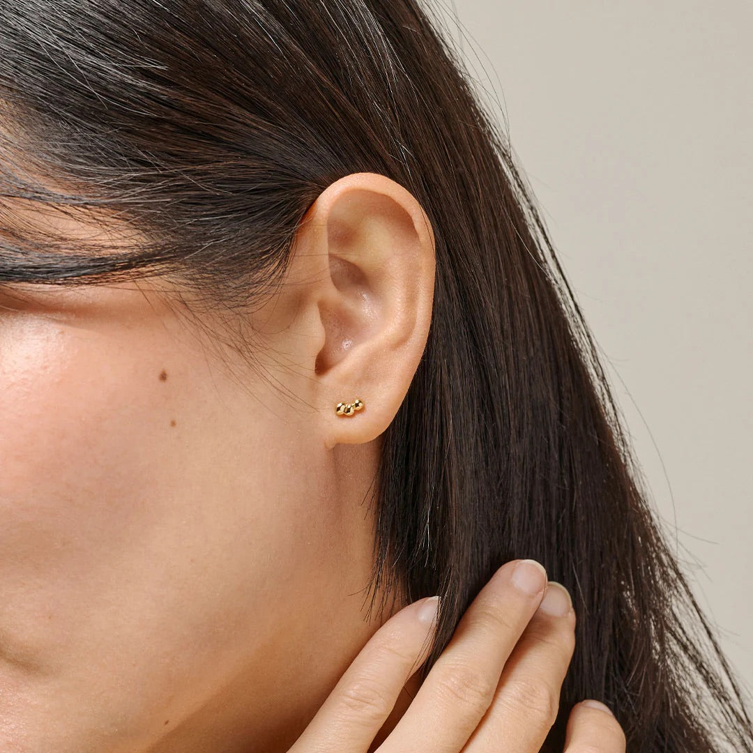 ENAMEL STUDS NARA  Gold