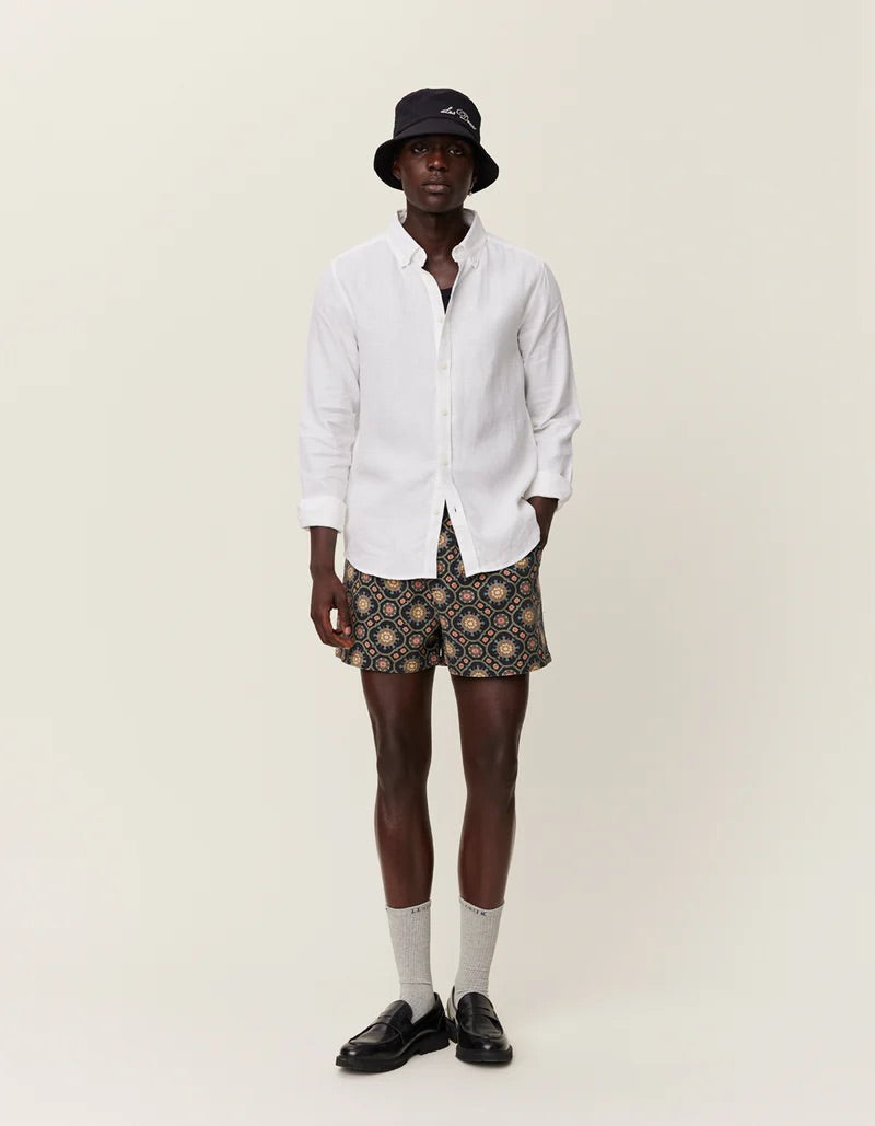 Kristian Linen B.D. Shirt  White