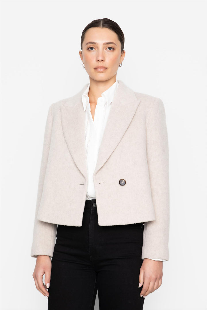 Idalia Jacket  Light Sand Melange