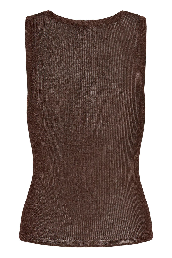 Silvigz Top  Deep Brown Metallic