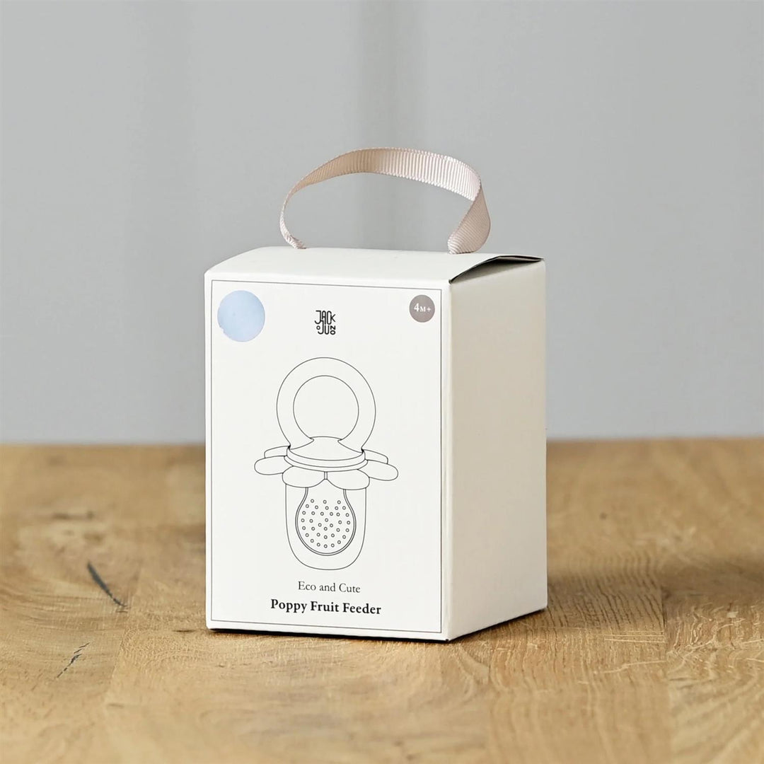Poppy Fruit Feeder  Cream & Pale Blue