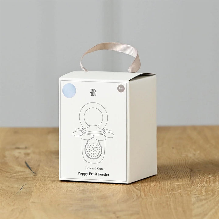 Poppy Fruit Feeder  Cream & Pale Blue